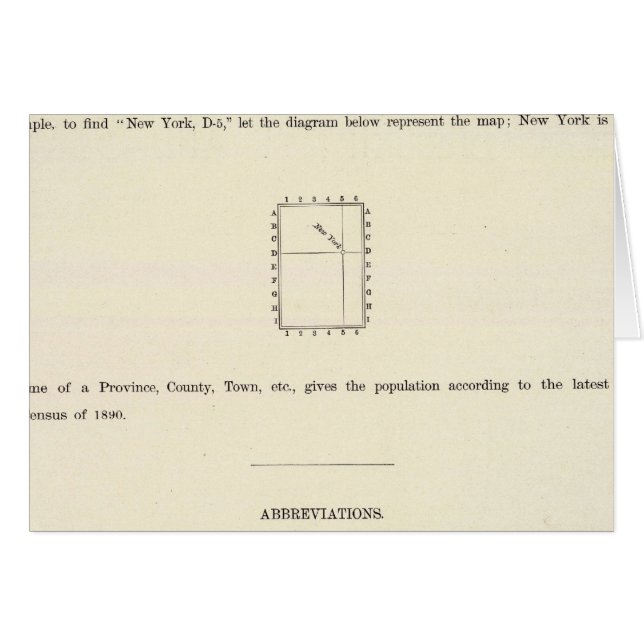 Titelsida för Verso Indexed Atlas Hälsningskort (Framsidan Horizontal)
