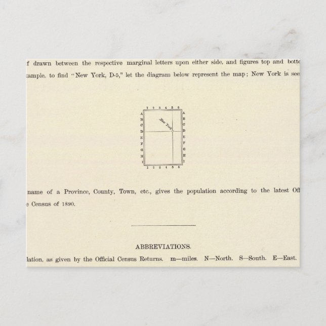 Titelsida för Verso Indexed Atlas Vykort (Framsida)