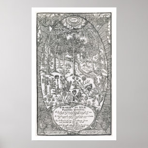 Titelsida från "Paradisi Sole", Paradisus Terrestr Poster