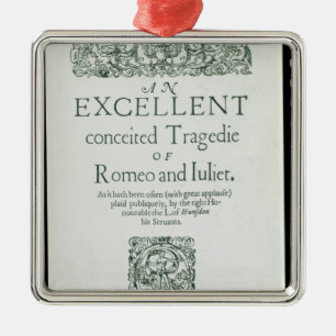 Titelsida från 'Romeo och Juliet Julgransprydnad Metall