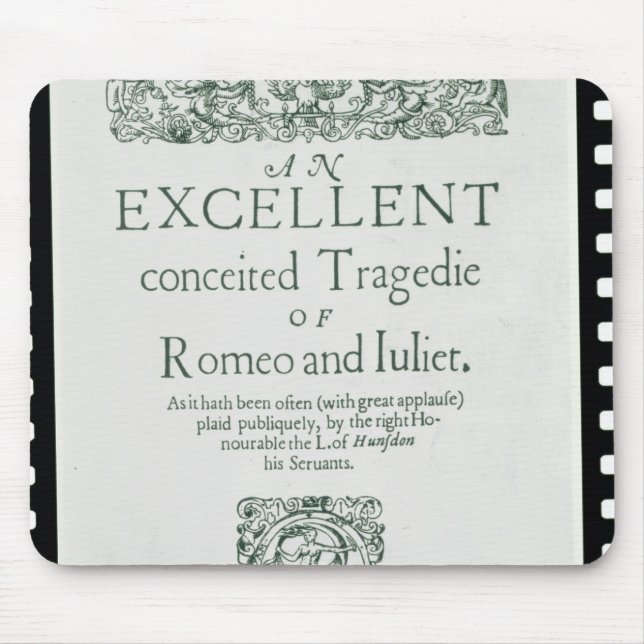 Titelsida från 'Romeo och Juliet Musmatta (Framsidan)