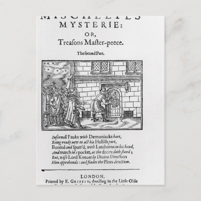 Titelsida till "Mischeefes Mysterie eller TSkäl Vykort (Framsida)