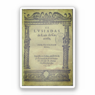 Titelsida till Os Lusíadas - 1572 ed Klistermärken