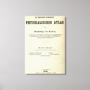 TitelsidaDr Heinrich Berghaus Canvastryck