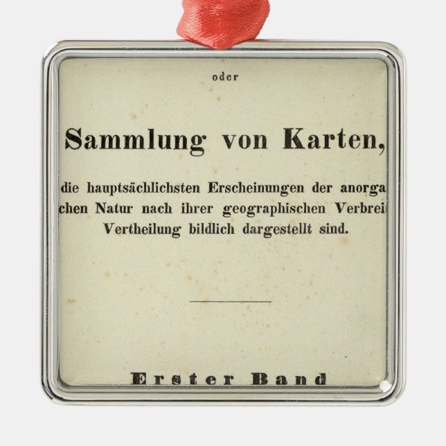 TitelsidaDr Heinrich Berghaus Julgransprydnad Metall (Framsidan)