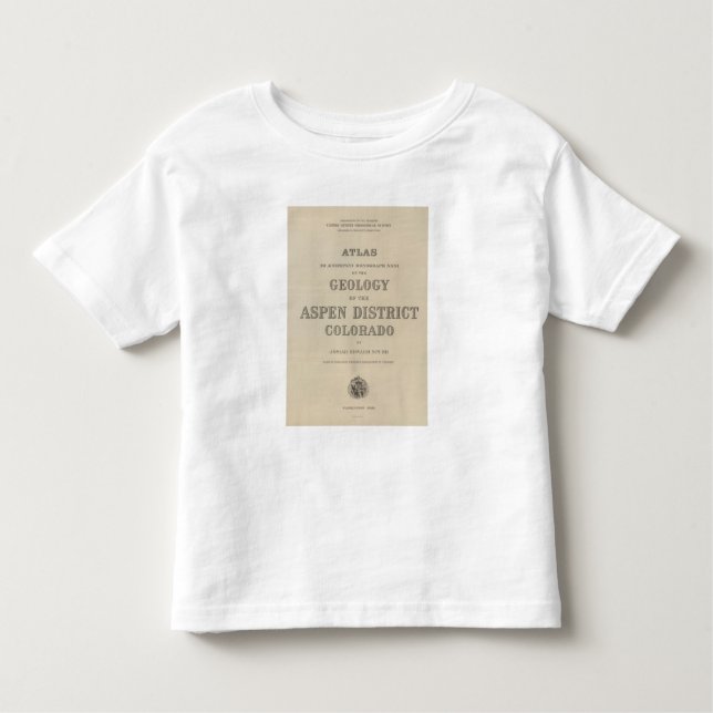 Titelsidakartbok till geologin t-shirt (Framsida)