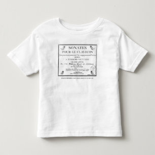Titelsidan för 'Sonates häller le clavecin' Tee Shirt