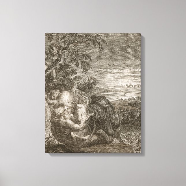 Tithonus, Aurorans Make, förvandlades till en Gras Canvastryck (Framsida)