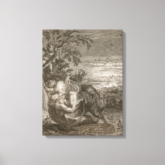 Tithonus, Aurorans Make, förvandlades till en Gras Canvastryck (Framsida)