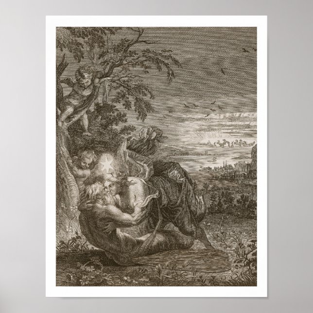 Tithonus, Aurorans Make, förvandlades till en Gras Poster (Framsidan)