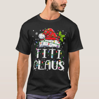 Titi Claus jul Santa hatt Matchande familj Xma T Shirt