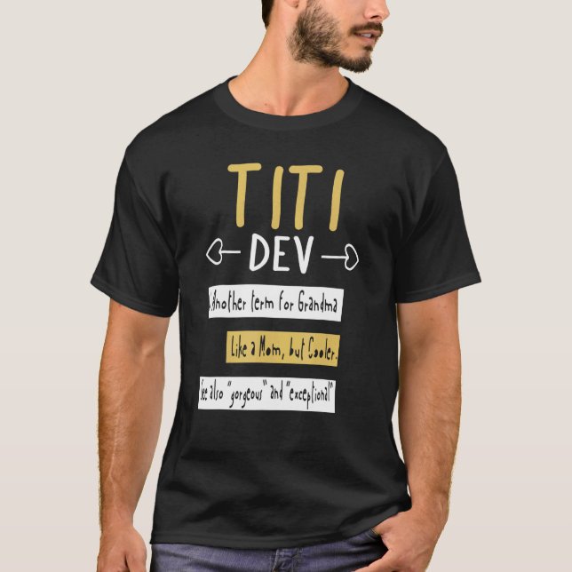 Titi Definition Min favoriter Nana 1 T Shirt (Framsida)