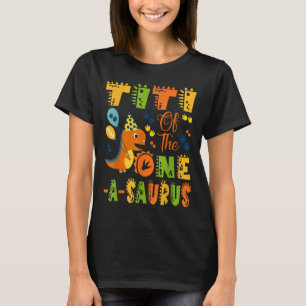 Titi på den första födelsedagen Dinosaur-paren T Shirt