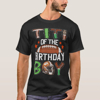 Titi På Födelsedags Pojkens Speldag Fotboll T Shirt