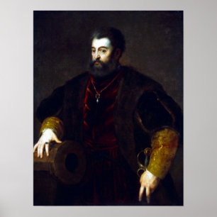 Titian Alfonso d'Este, hertig av Ferrara Poster