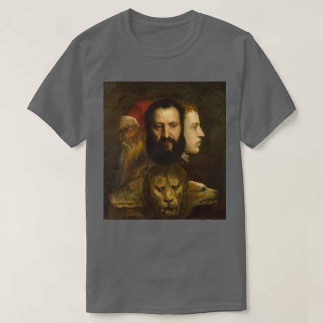 Titian An Allegory of Prudence T Shirt (Design framsida)