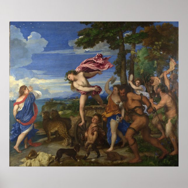 TITIAN - Bacchus och Ariadne 1522 Poster (Framsidan)