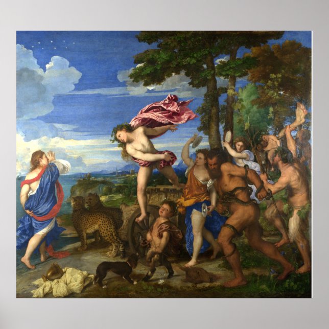 Titian Bacchus och Ariadne Poster (Framsidan)
