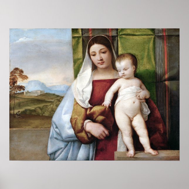Titian Gypsy Madonna Poster (Framsidan)