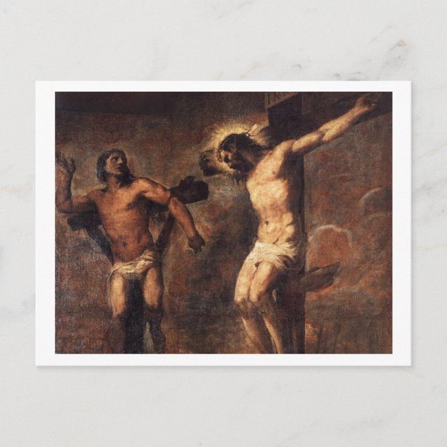 Titian Kristus och Bra Thief Vykort (Framsida)
