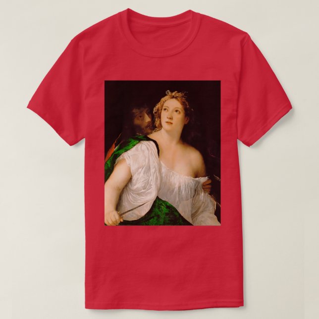 Titian Tiziano Vecelli quotTarquin och Lucretiaquo T Shirt (Design framsida)