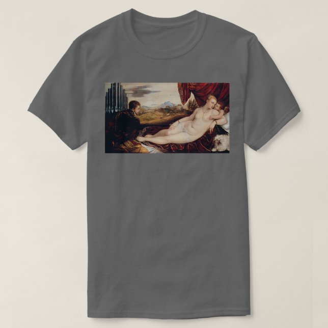 Titian Venus med orgelspelaren T Shirt (Design framsida)