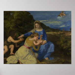 Titian - Virgin and Child with the Infant Poster