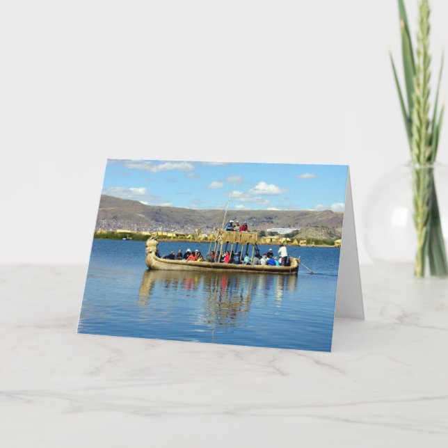titicaca-båt kort (Framsida)