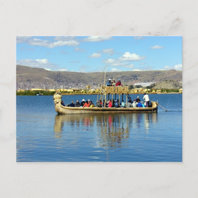 Titicaca-båt Vykort (Framsida)