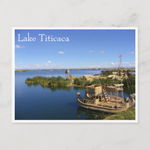 Titicaca uros-båtar vykort