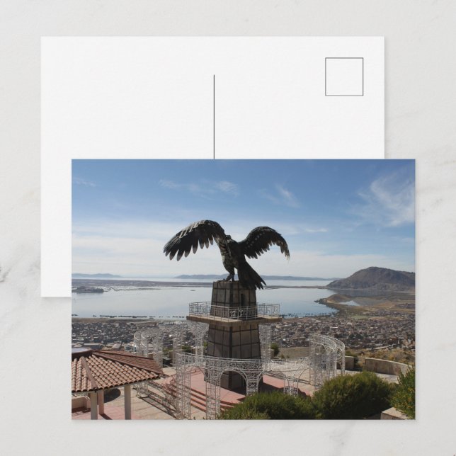 Titicacasjön Puno Peru Vykort (Fram/baksida)