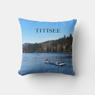 Titisee sjö i Schwarzwald Kudde