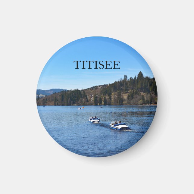 Titisee sjö i Schwarzwald      Magnet (Framsidan)