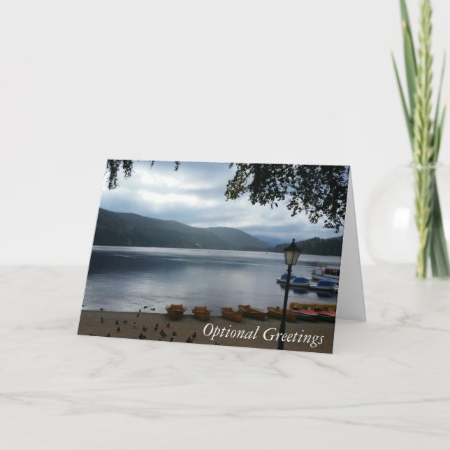 Titisee sjö Tyskland Grattiskort Kort (Framsida)