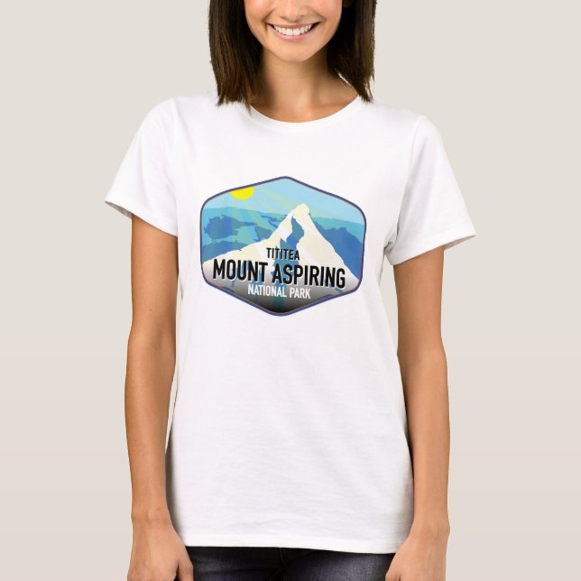 Tititeberget Aspiring nationalpark T Shirt (Framsida)