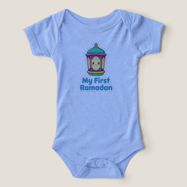 Title: Cute Lantern My First Ramadan Baby Bodysuit T Shirt (Design Framsida)