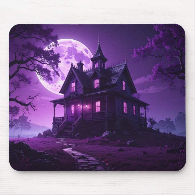Title: Haunted Moonlight – Gothic Fantasy Mouse Pa Musmatta (Framsidan)