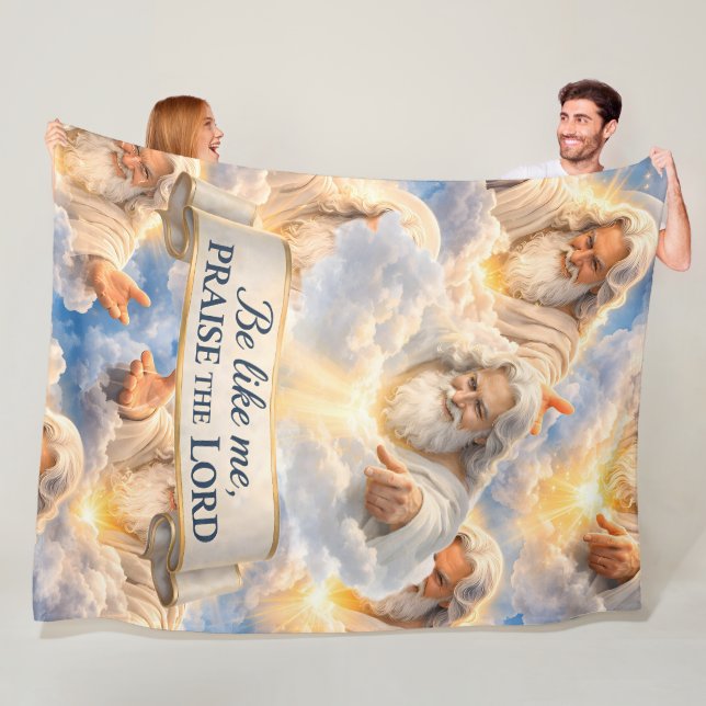 Title me praise the Lord premium fleece blanket in (På plats)