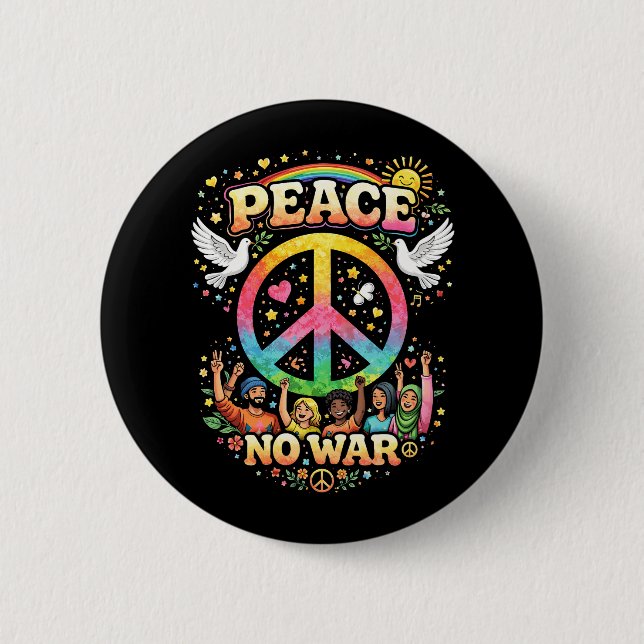 Title: Peace Over War Knapp (Framsida)