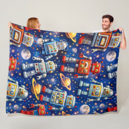 Title space robots Galactic voyage super soft plus Fleecefilt
