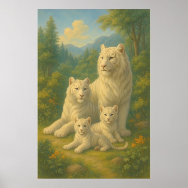 Title: White Tiger Dawn Ancestral Family Poster |  (Framsidan)