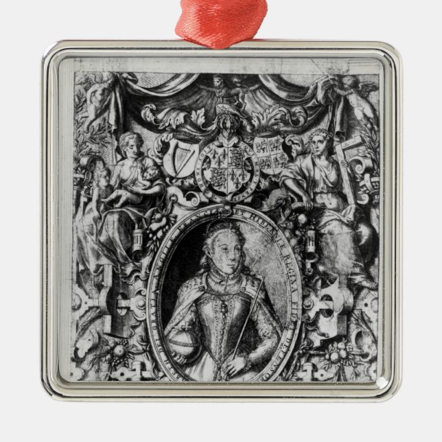 Titlepage av biskop bibel, pub. i 1568 julgransprydnad metall (Framsidan)