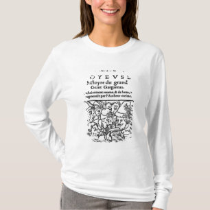 Titlepage av "Gargantua" vid Francois Rabelais T-shirt