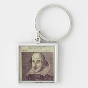 Titlepage av 'Herr William Shakespeares Fyrkantig Silverfärgad Nyckelring