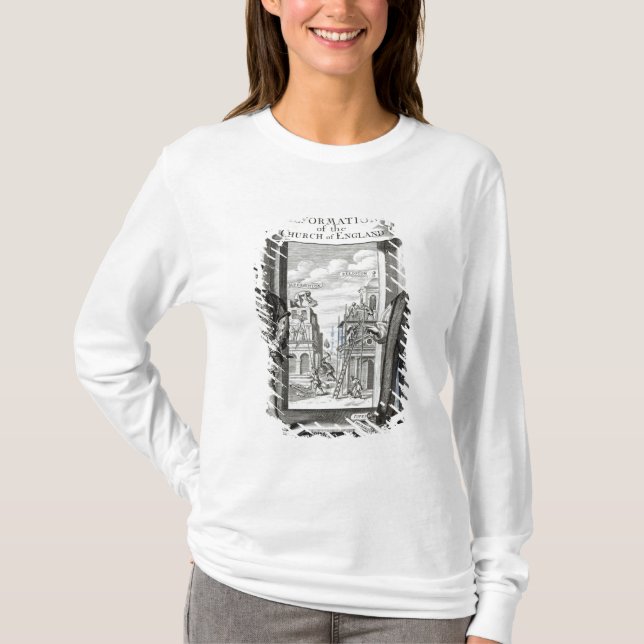 Titlepage historieReformationkyrkan England Tee Shirt (Framsida)