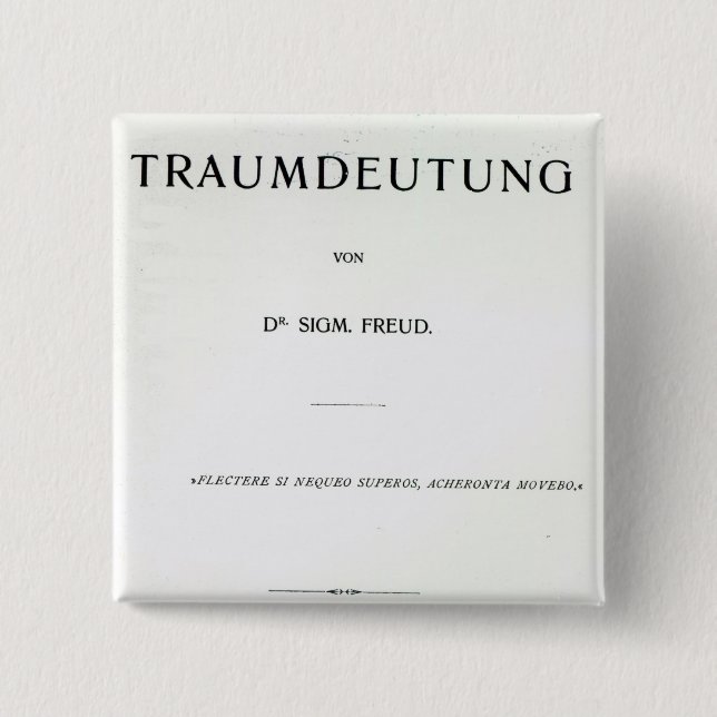 Titlepage som dör Traumdeutung av Sigmund Freud Knapp (Framsida)