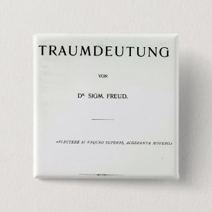Titlepage som dör Traumdeutung av Sigmund Freud Knapp