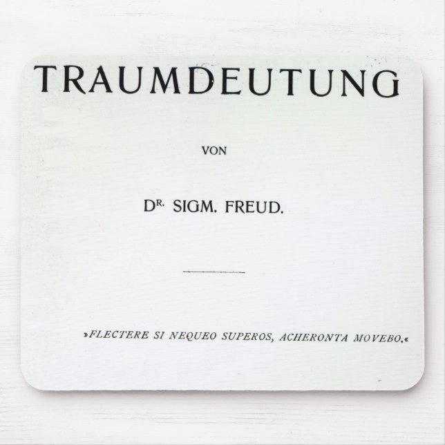Titlepage som dör Traumdeutung av Sigmund Freud Musmatta (Framsidan)