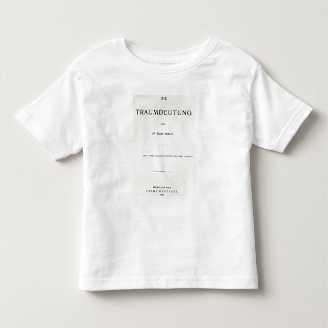 Titlepage som dör Traumdeutung av Sigmund Freud Tee (Framsida)