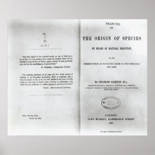 Titlepage till 'på ursprung av art poster